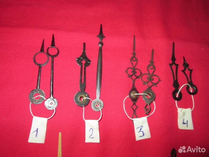 Старинные настенные часы, стрелки