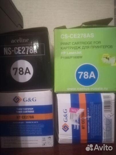 Картриджи ce278a