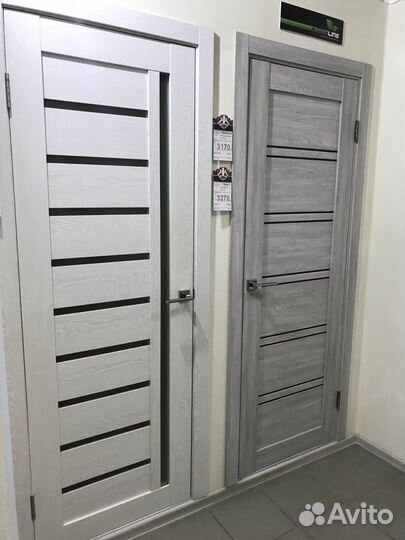 Двери в комнату и в ванну. Владимирские. Экошпон