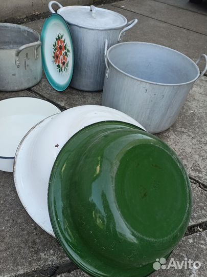 Алюминиевые кастрюли, тазы