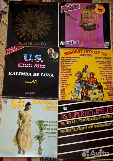 Фирменые виниловые пластинки 60штук личн.коллекция