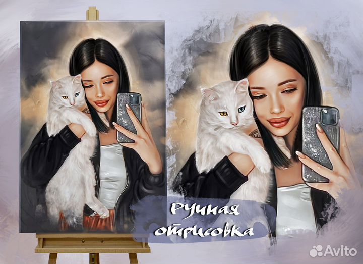 Портрет по фото на холсте Нижний Новгород