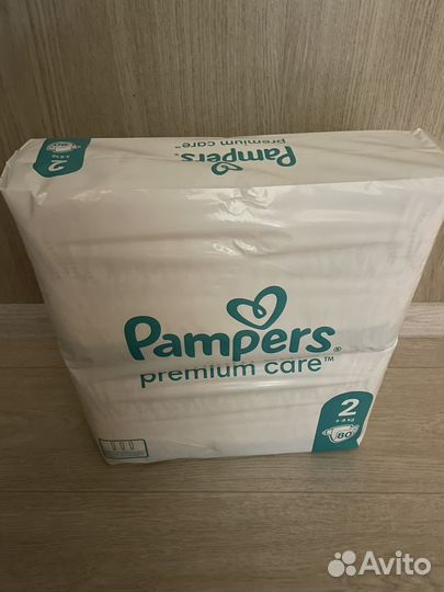 Подгузники pampers premium care 2