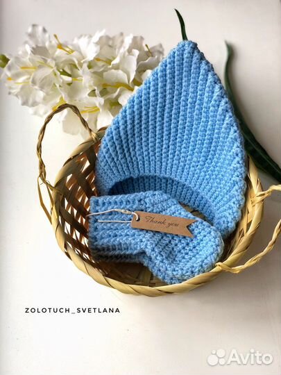 Детская шапка. Эльф. Капелька. Ручная работа