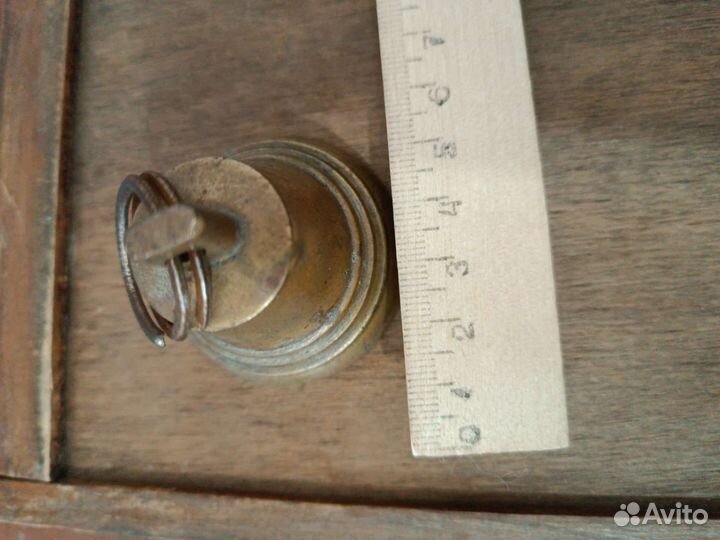 Колокольчик старинный бронза