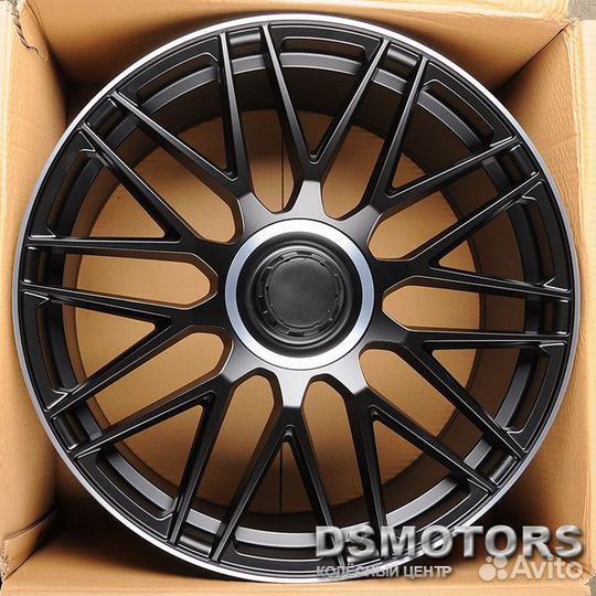 Диски Y0207 10/21 5x112 ET44 d66.6 matt black mach