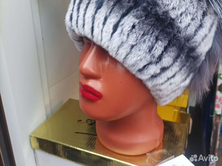 Шапка из шиншиллы, идёт всем