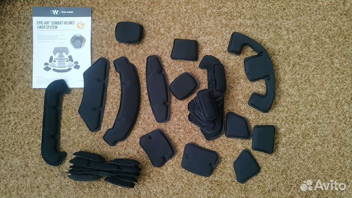 Подушки в шлем