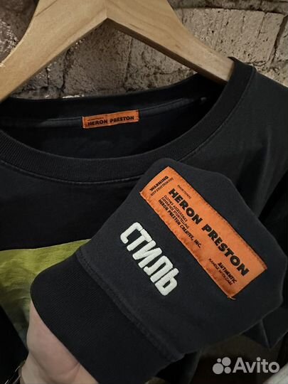 Лонгслив Heron Preston оригинал M-L черный