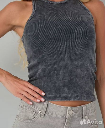 Майка в рубчик