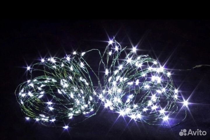 Новогодняя гирлянда нить Роса