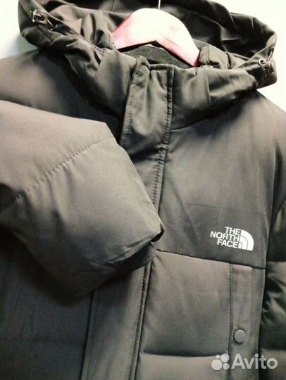 Пуховик зимний мужской длинный THE north face