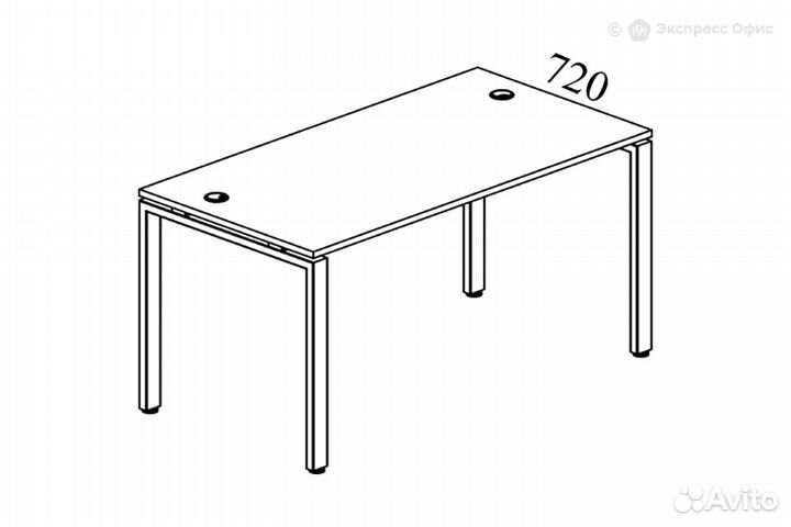 Стол письменный Metal system style бп.сп-2