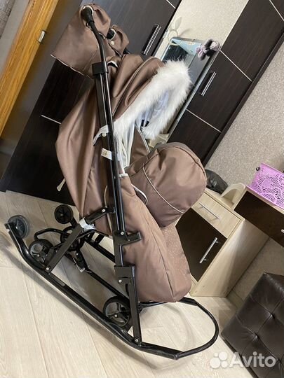 Санки коляска pikate модель 2021 года