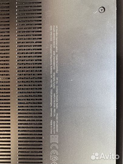 Игровой ноутбук 1050ti 4gb Hp gaming 15 full hd