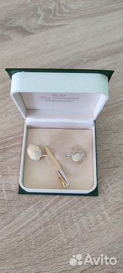 Запонки и зажим для галстука