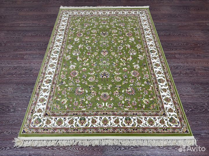 Ковер 1.6х2.2 классический, зеленый