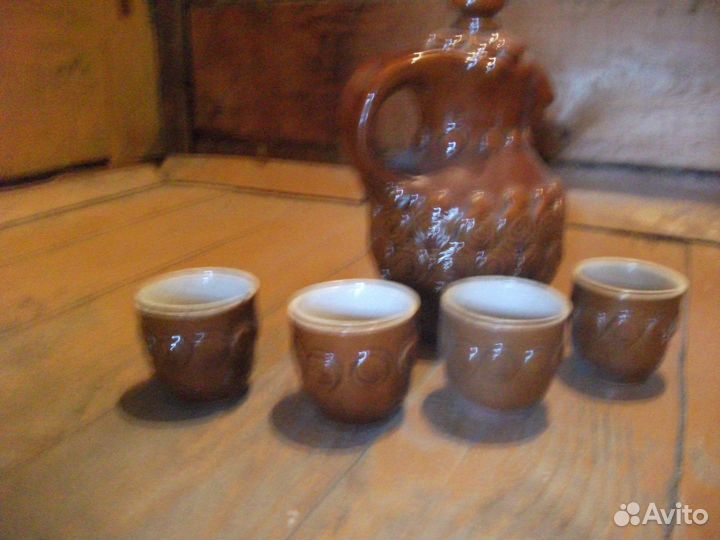 Графин штоф (обливная керамика)