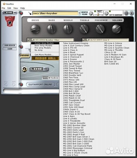 Гитарный процессор Line6 Guitar Port и 3 ModelPack