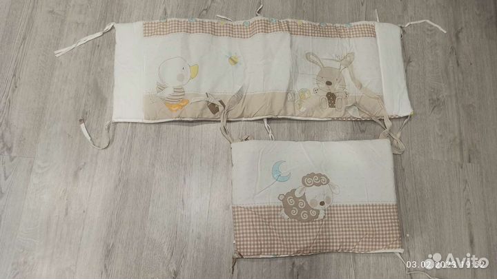 Бортики на кроватку и балдахин