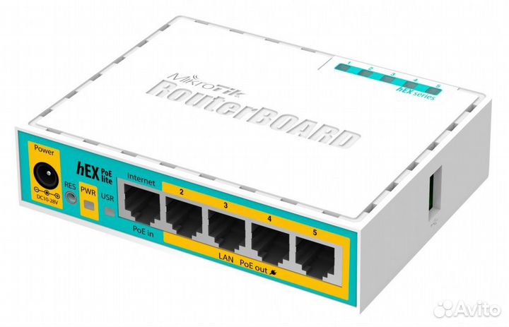 Маршрутизатор Mikrotik hEX POE Lite RB750UPr2