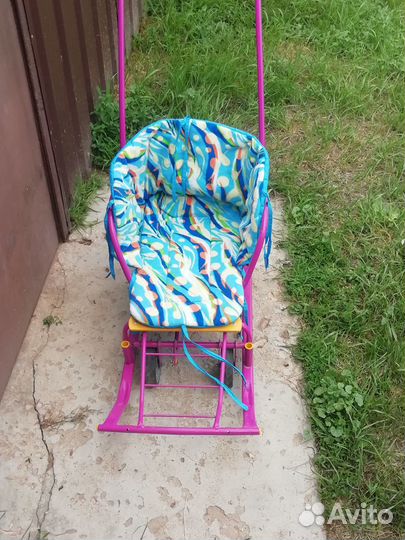 Детские санки на колесах