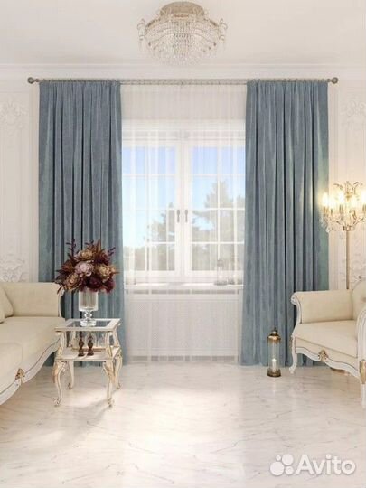 Шторы бархат новые+2 подхватата