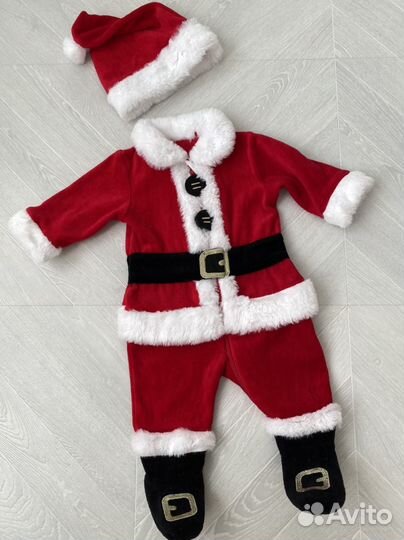 Новогодний костюм деда мороза для малыша