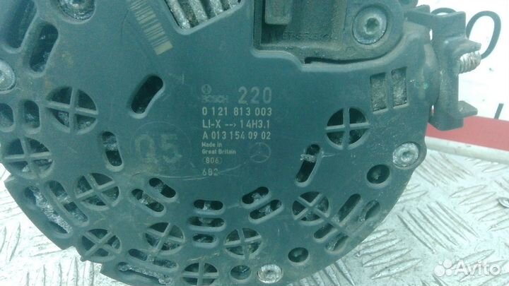 Генератор дизельный на Mercedes M-class W164, S221