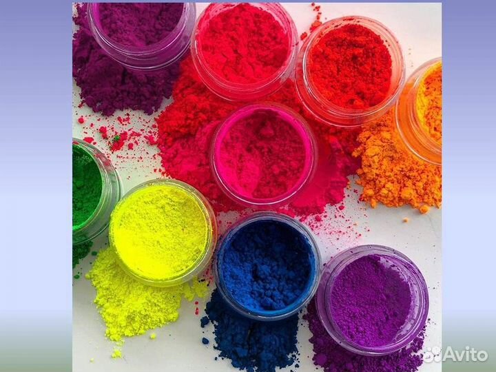 Неоновая втирка флуоресцентные пигменты для ногтей