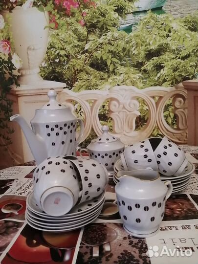 Кофейный сервиз фарфор 