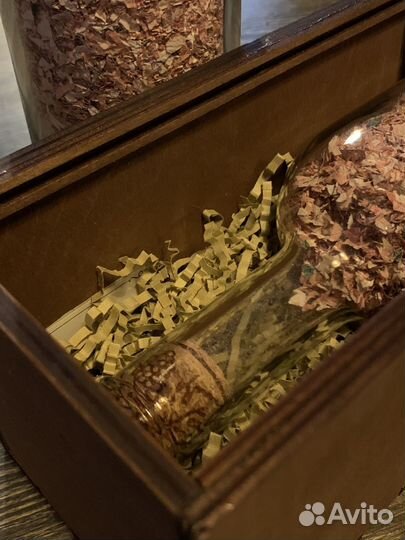 Настоящие деньги в бутылке подарок