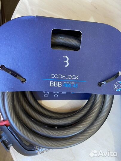 Замок Велосипедный Bbb Codelock 12X1800Mm Black