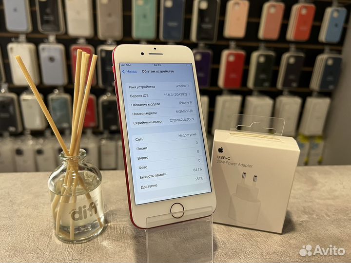 iPhone 8 Red 64gb Хороший