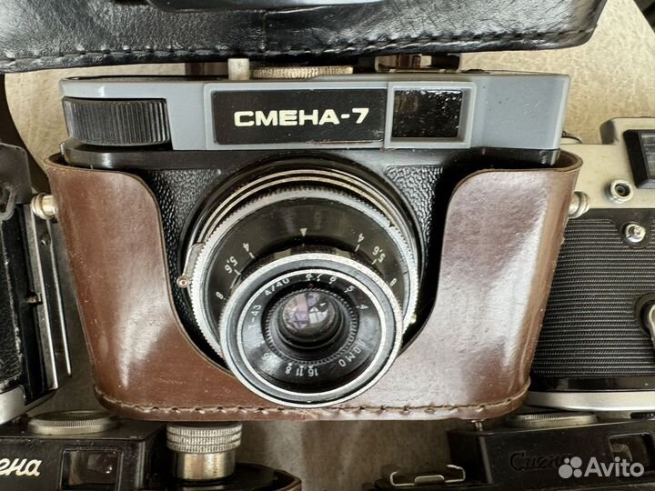 Ретро плёночные фотоаппараты советские разные