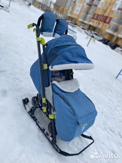 Санки коляска nika