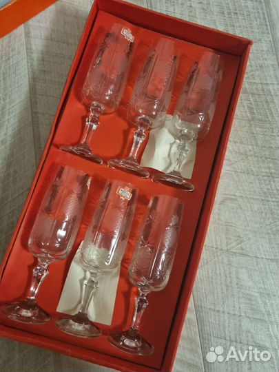 Хрустальные фужеры Barbara