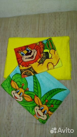 Набор Подарочный: 3 Новые Полотенца махровые детск