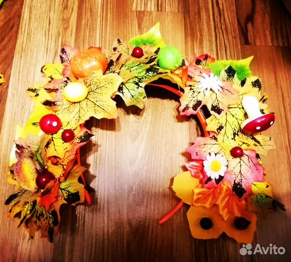 Ободок на праздник осени, фото сессию, из осенних