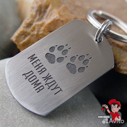 Лазерная гравировка адресник для собаки