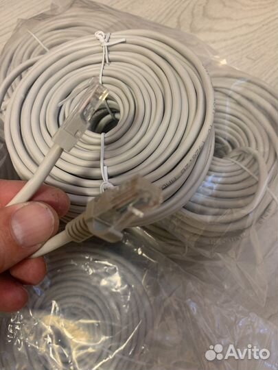 Патчкорд 20м RJ-45 с литыми наконечниками