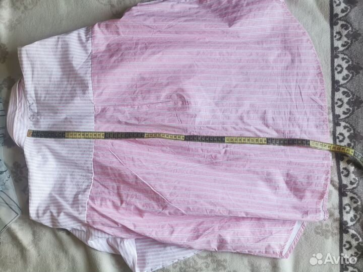 Рубашка женская оверсайз розовая