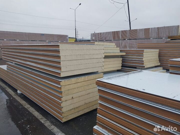 Сэндвич панели бу 30000 м2 в наличии