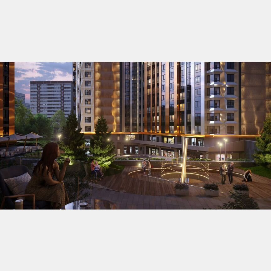 1-к. квартира, 62,2 м², 17/50 эт.