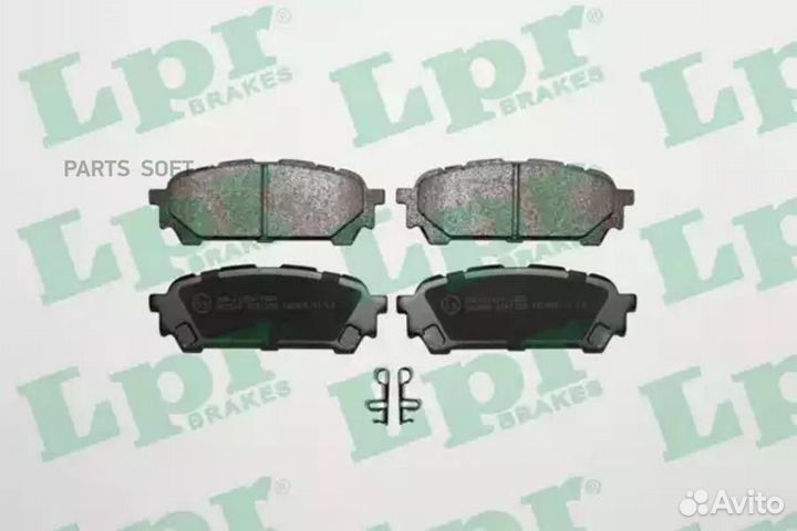 LPR 05P1335 Колодки тормозные subaru impreza 2.0 1