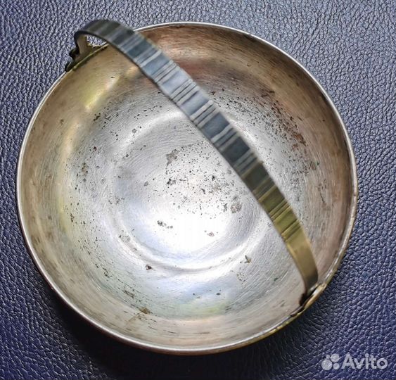 Сахарница конфетница, мельхиор, винтаж СССР