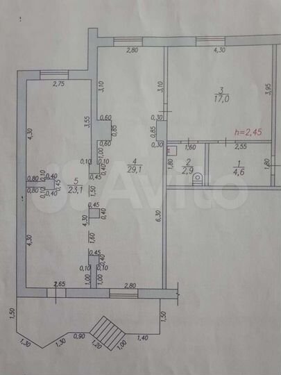Торгово-офисное помещение, 76 м²