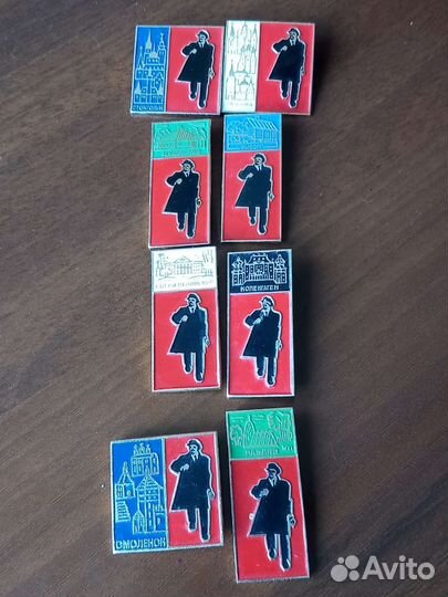 Комплект значков Ленин