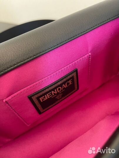 Клатч сумка Fendi Versace натуральная кожа
