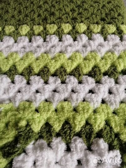 Плед детский вязаный ручная работа